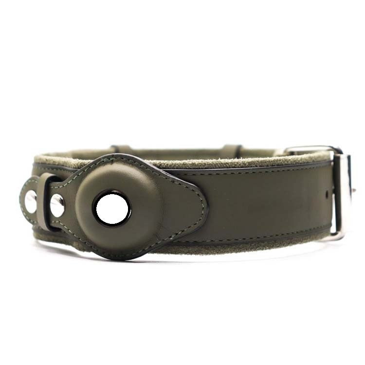 GPS Pet Tracker Leather Dog Collar – Real-Time Location Tracking & Anti-Loss Design