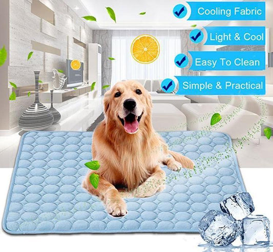 Cooling Pet Pad – Ice Silk Summer Bed for Dogs & Cats