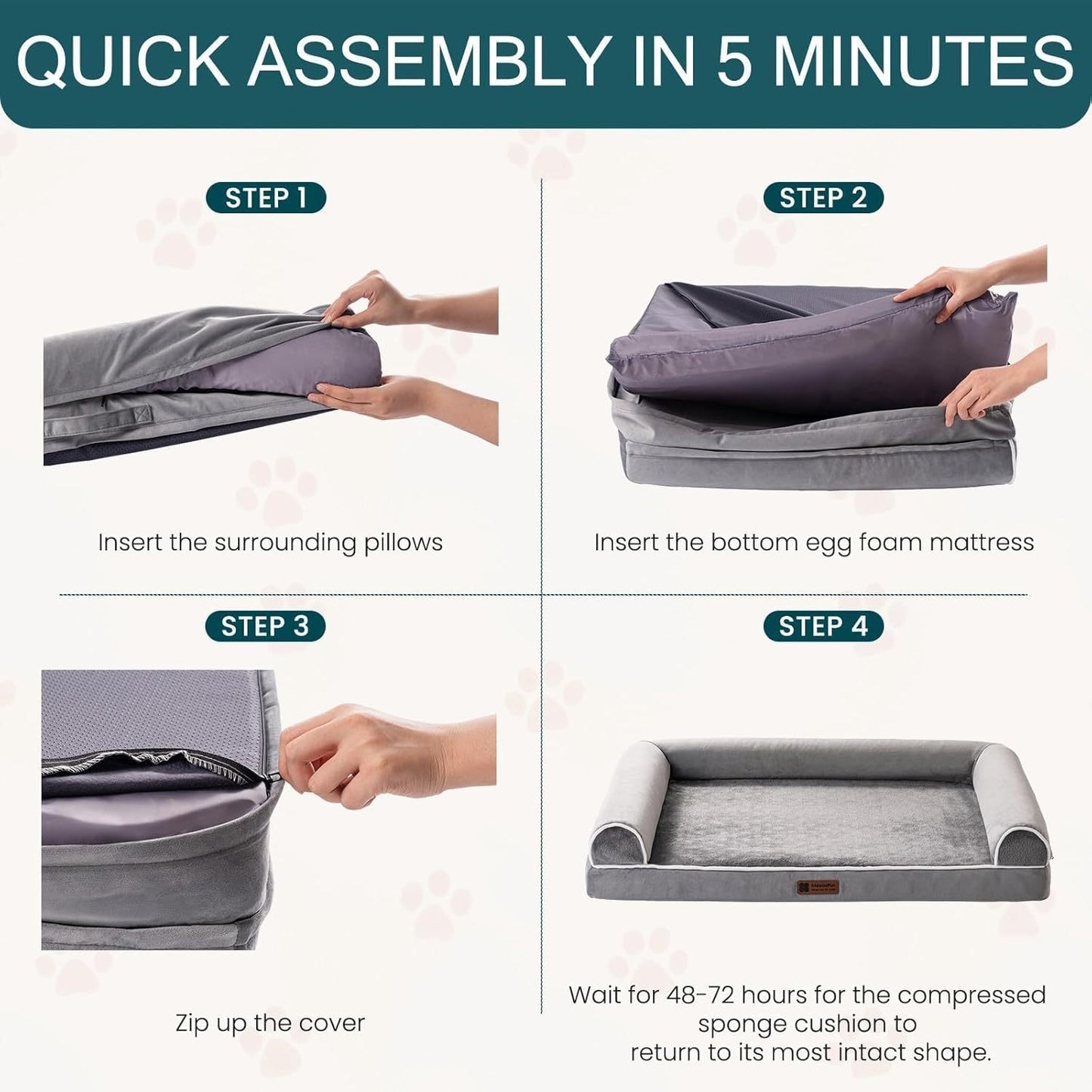Orthopedic Dog Bed for Large Dogs – Comfort, Support & Durability All in One