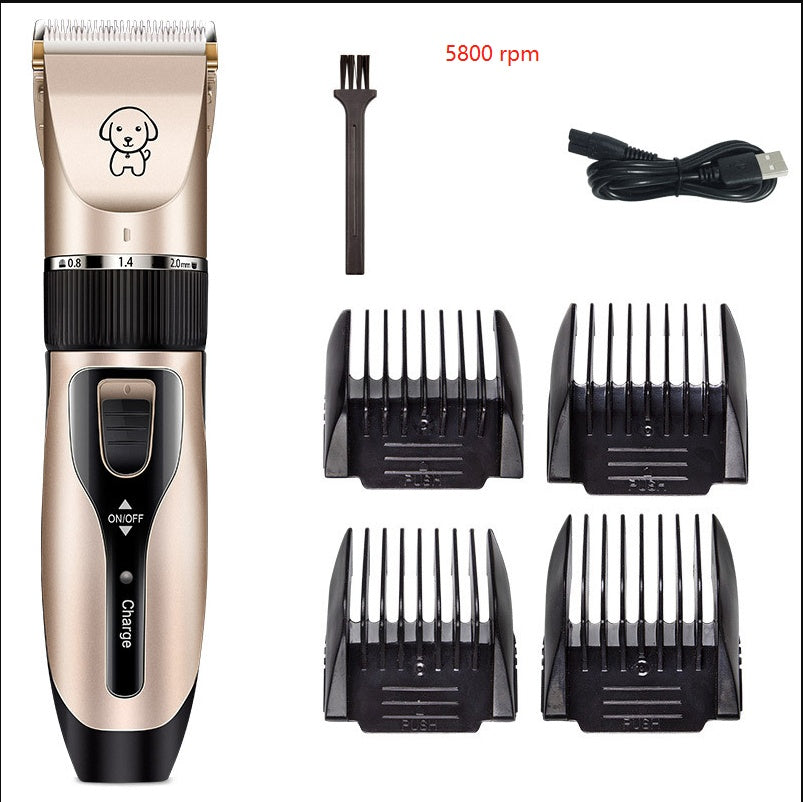 Professional Pet Hair Clipper – Low-Noise Dog & Cat Shaver for Grooming