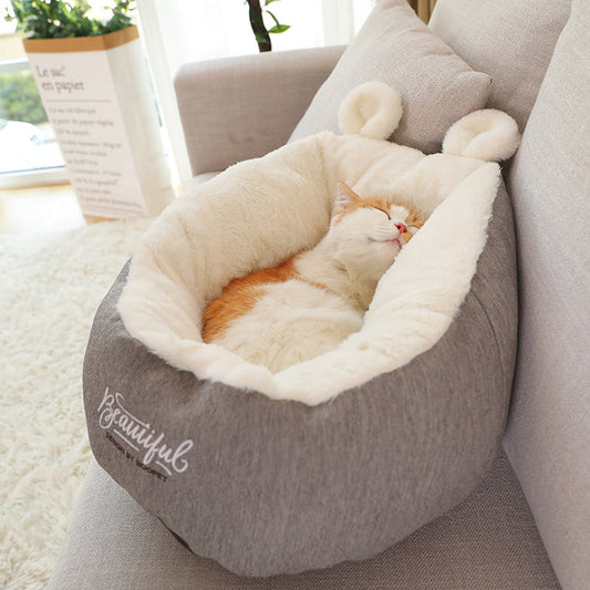 Warm & Cozy Pet Dog Bed – Soft Sleeping Bag Style Cushion for Puppies & Small Dogs