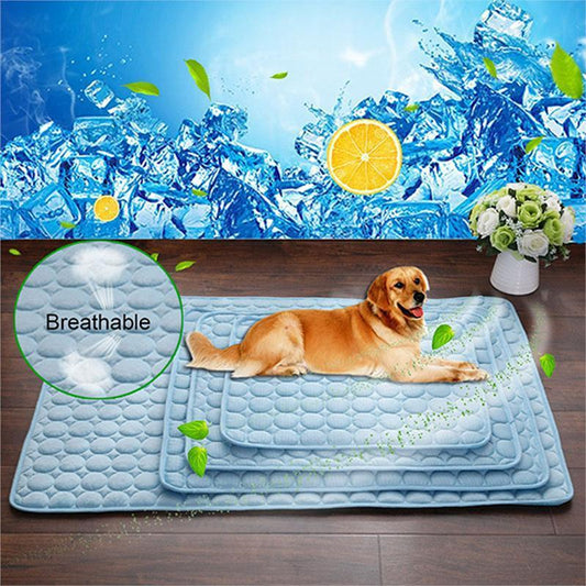 Cooling Pet Pad – Ice Silk Summer Bed for Dogs & Cats