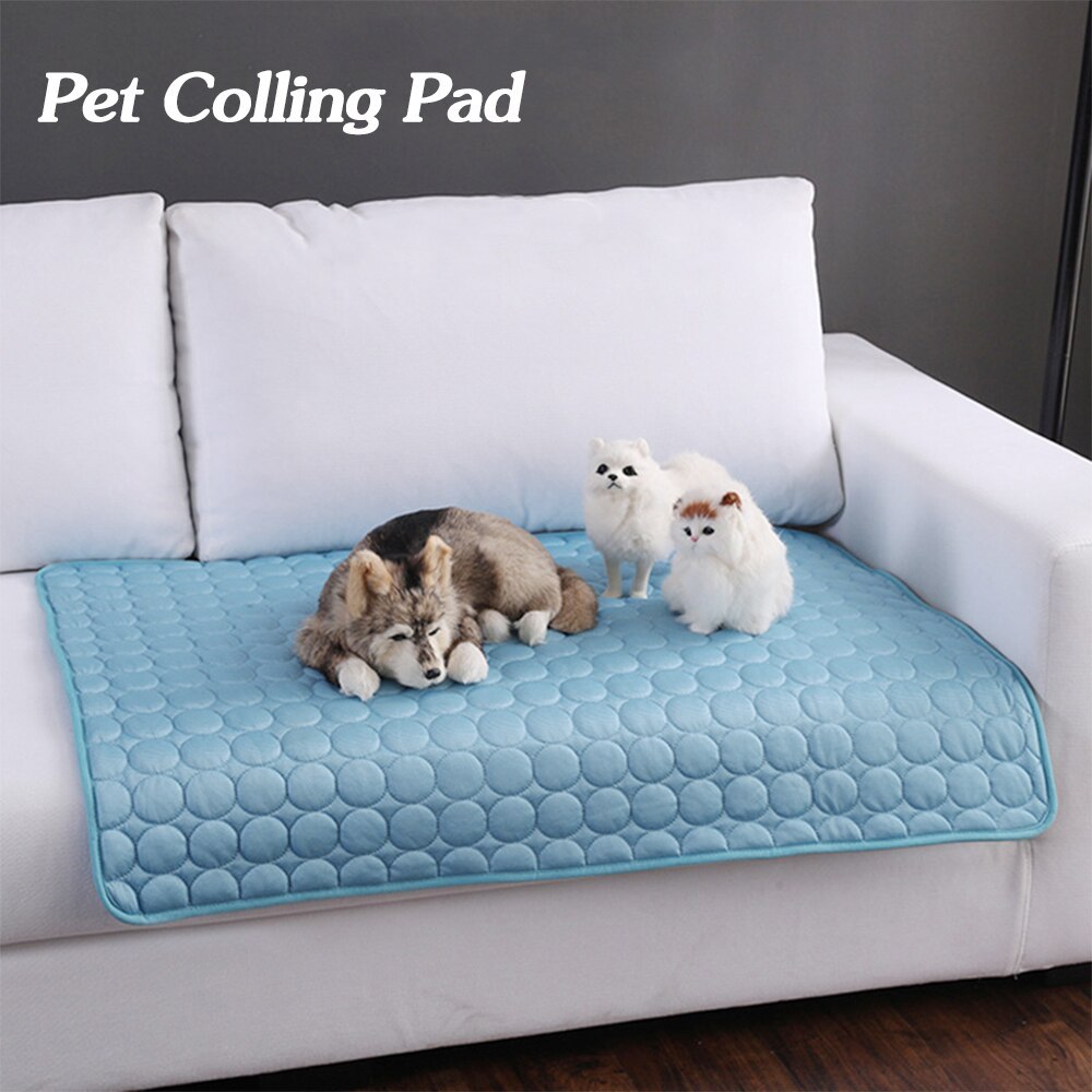 Cooling Pet Pad – Ice Silk Summer Bed for Dogs & Cats