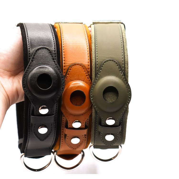 GPS Pet Tracker Leather Dog Collar – Real-Time Location Tracking & Anti-Loss Design