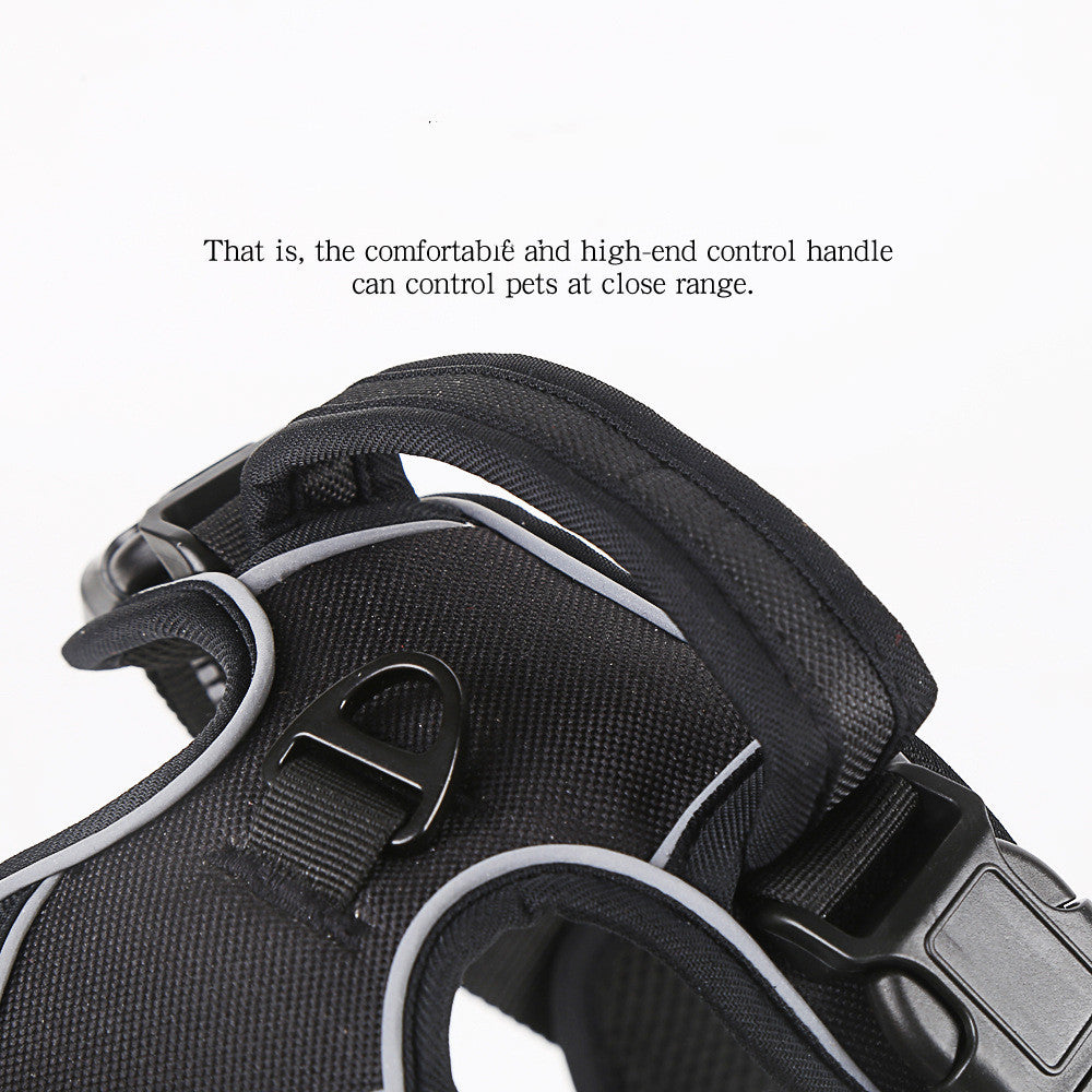 Reflective No-Pull Dog Harness – Adjustable Nylon Vest with Handle for Small & Large Dogs