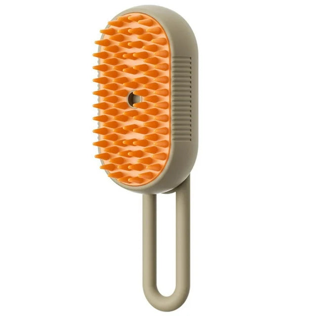 3-in-1 Electric Steam Pet Brush – Hair Removal, Grooming & Massage Comb for Cats & Dogs