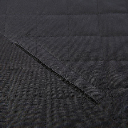 Dog Car Seat Cover with Mesh Window – Waterproof Pet Hammock with Zipper, Pocket & Safety Straps for Back Seat Travel Protection