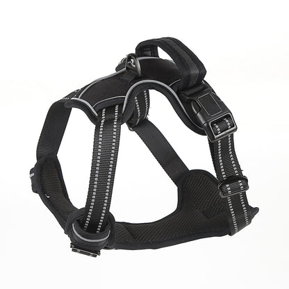 Reflective No-Pull Dog Harness – Adjustable Nylon Vest with Handle for Small & Large Dogs