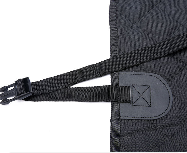 Dog Car Seat Cover with Mesh Window – Waterproof Pet Hammock with Zipper, Pocket & Safety Straps for Back Seat Travel Protection