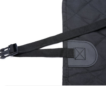 Dog Car Seat Cover with Mesh Window – Waterproof Pet Hammock with Zipper, Pocket & Safety Straps for Back Seat Travel Protection