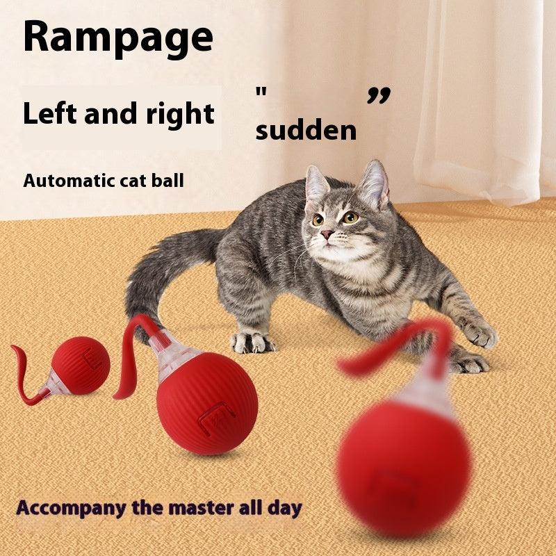 Interactive Cat Toy Ball – USB Rechargeable Smart Rolling Toy