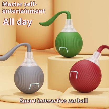 Interactive Cat Toy Ball – USB Rechargeable Smart Rolling Toy